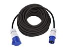 CEE-Verlängerung H07RN-F3G1.5 schwarz 25m IP44 3 polig