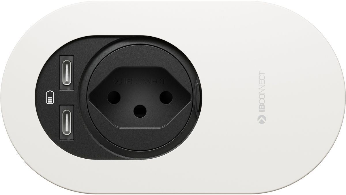 ORBIT bloc multiprise blanc 1x type 13 2x USB-C