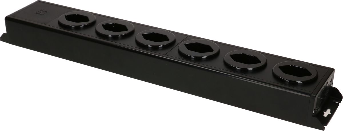 multiprise Power Line 6x type 13 noir/noir