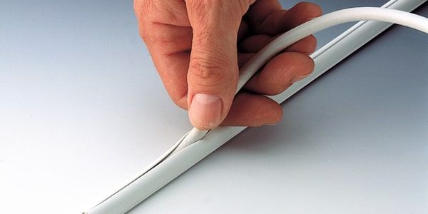 Kabelkanal Cablefix 7mm weiss selbstklebend 1m 4 Stück
