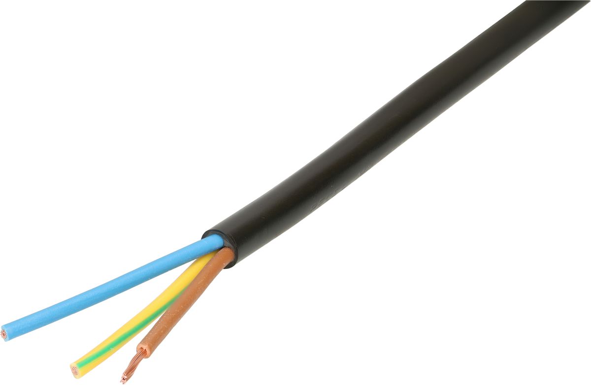 câble TD H05VV-F3G1.5 20m noir