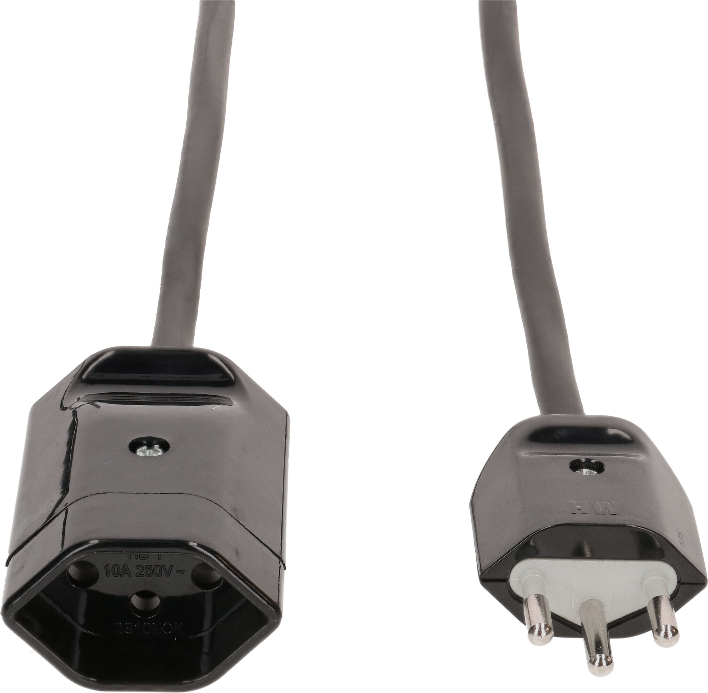 rallonge 3G1.0 5m noir blindé type 12 / type 13