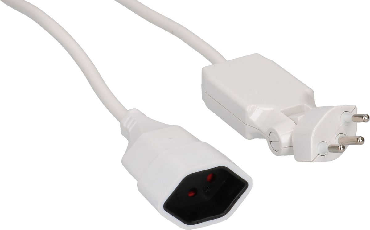 Rallonge TD H05VV-F3G1.0 3m blanc clip-clap OCP type 12 / type 13