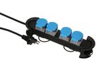 multiprise Construct Line 4x type 23 IP55 noir/bleu 5m
