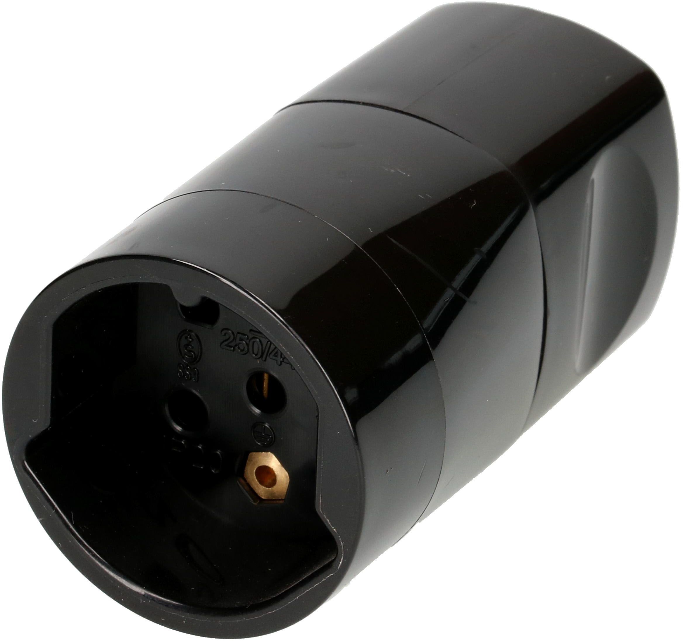 prise mobile type 15 5 pôles noir