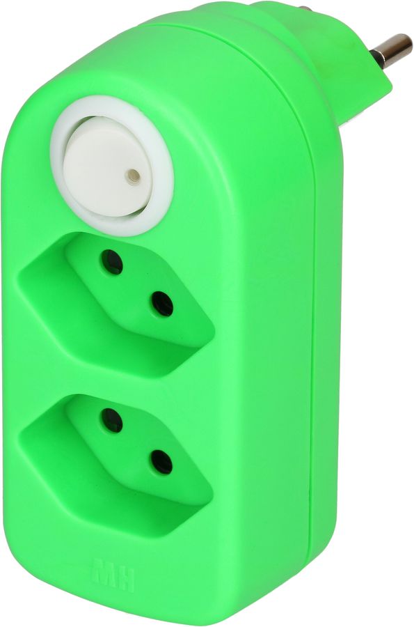 Multi adaptateur ADAPT 2x type 13 vt fluo rota. interr. BS