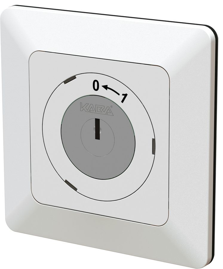 contact pivotant à clé +cyl. NO/1L 0<=1 ENC priamos blanc