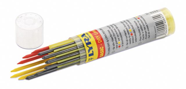 Pack de 8 mines de rechange (2rouge 2jaune 4graphite)