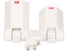 multi adaptateur clip-clap 2x type 13 3 pôles blanc BS