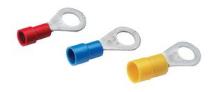 Cosses de câble à sertir isolées isolées 4-6mm² M8 jaune