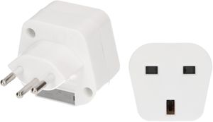 Fiche d'adaptation type 12 / Grande-Bretagne 3 pôles blanc