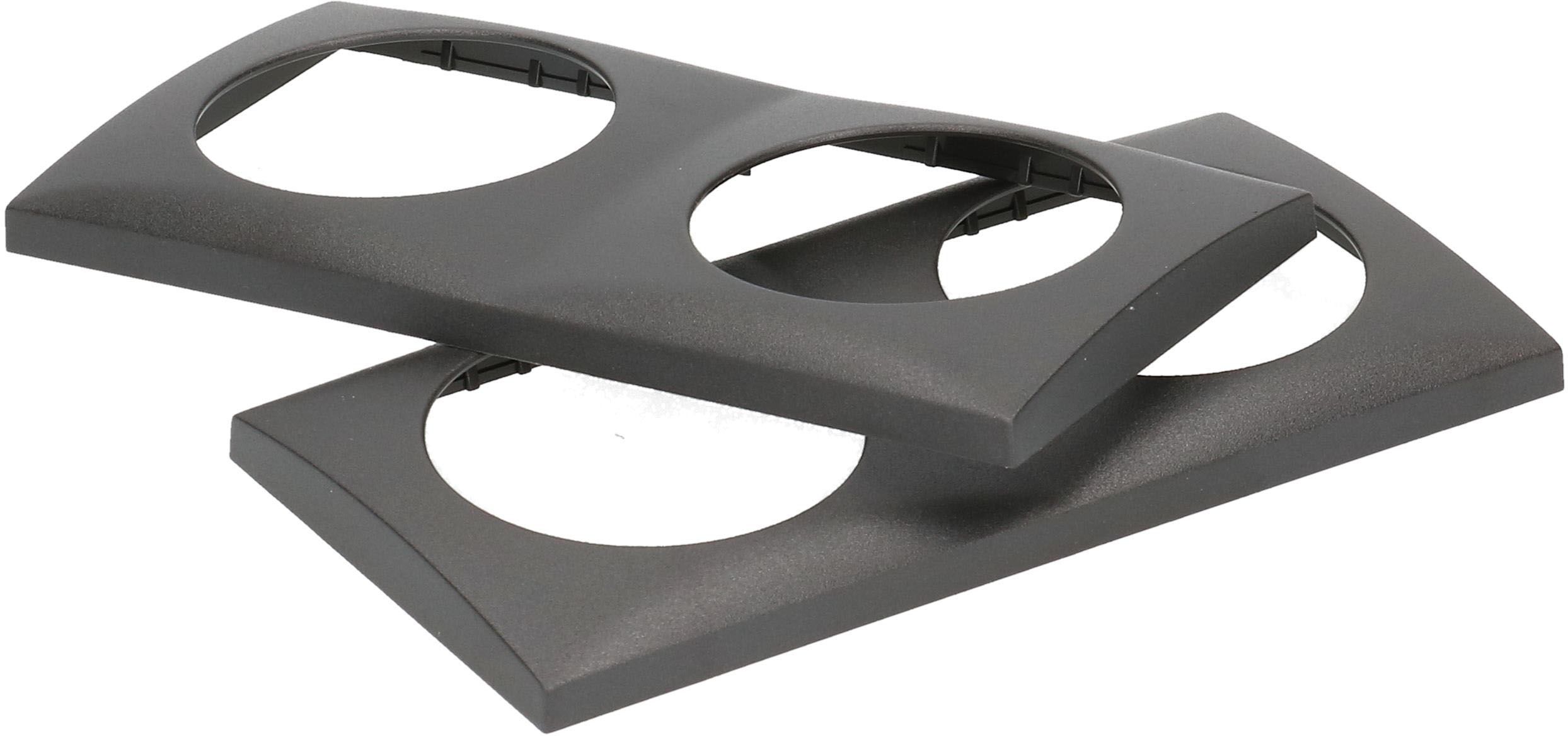 Abdeckrahmen Gr.2x1 UP Integro anthrazit