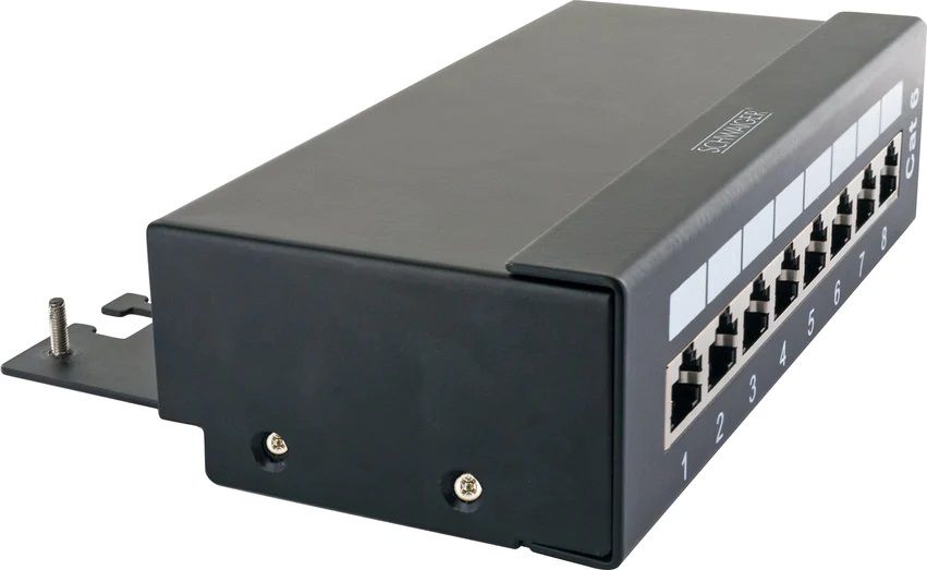 panneau de brassage Cat. 6 8 fois jusqu'à 250 MHz 1 GBase-T