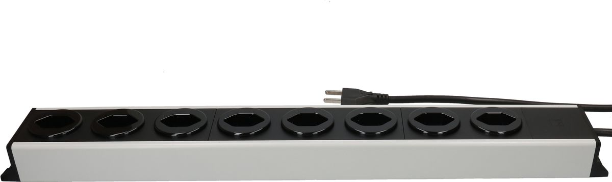 multiprise Power Line 8x type 23 gris/noir 1.5m