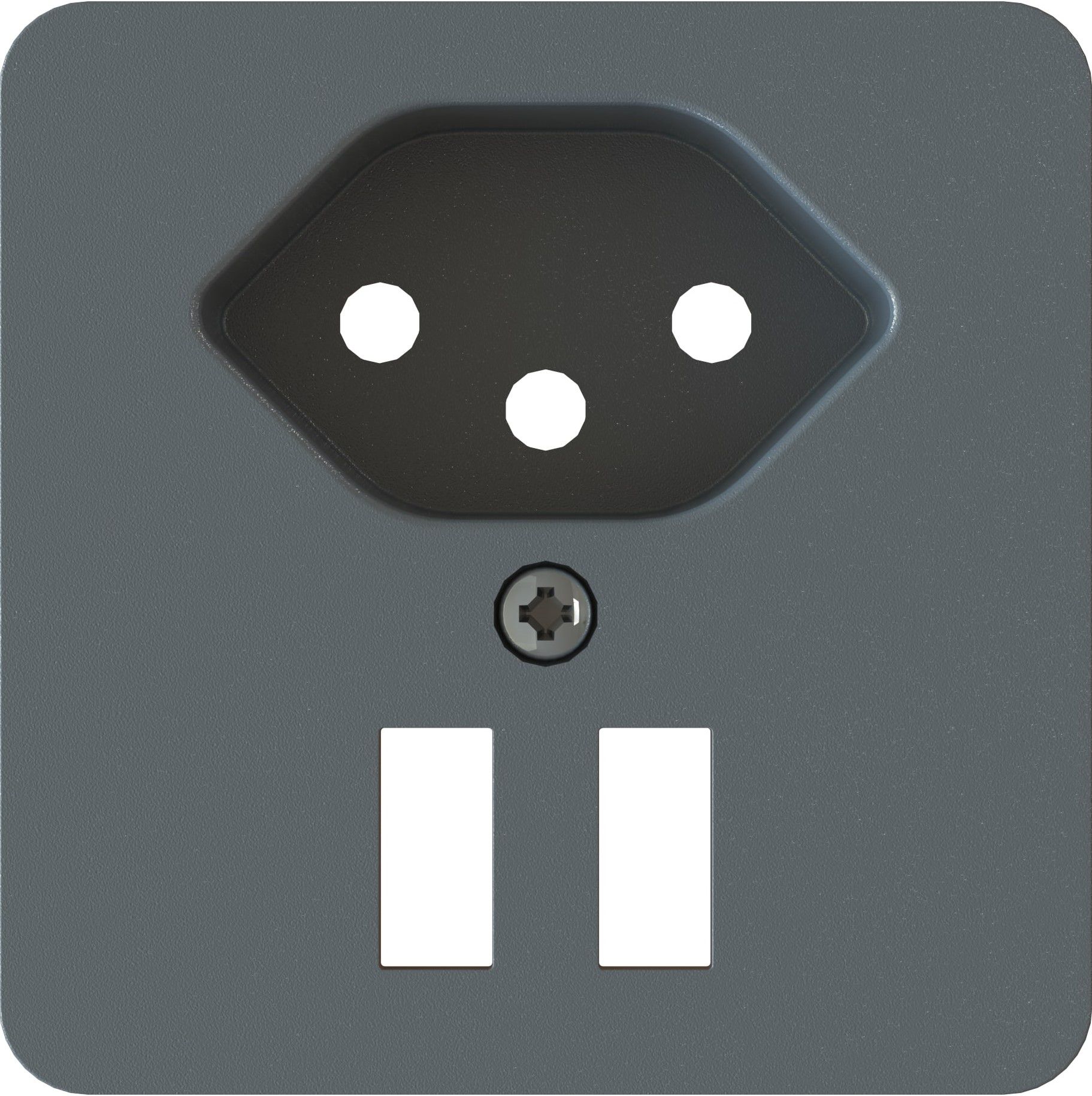 Kleinkombi Typ 13 / 2x USB Frontplatte priamos anthrazit