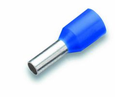 Cosse tubu. à sertir iso.2.5mm²/18mm bleu DIN46228 sans Iso.L2 18