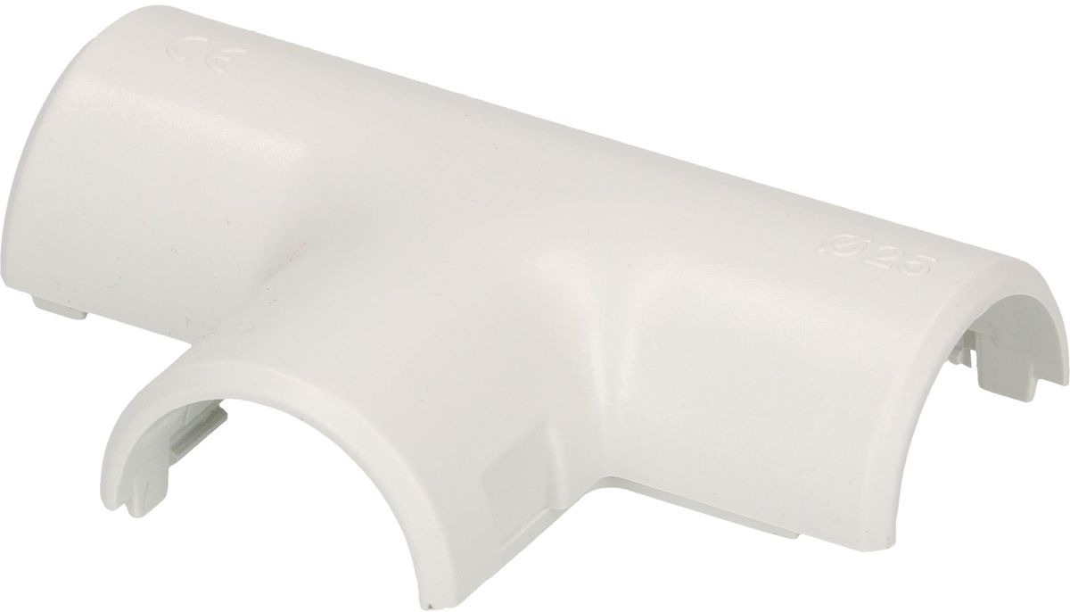 KIR-T-Stück M25 2-teilig grau