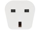 Reiseadapter Typ 12 / Grossbritannien 3-polig weiss