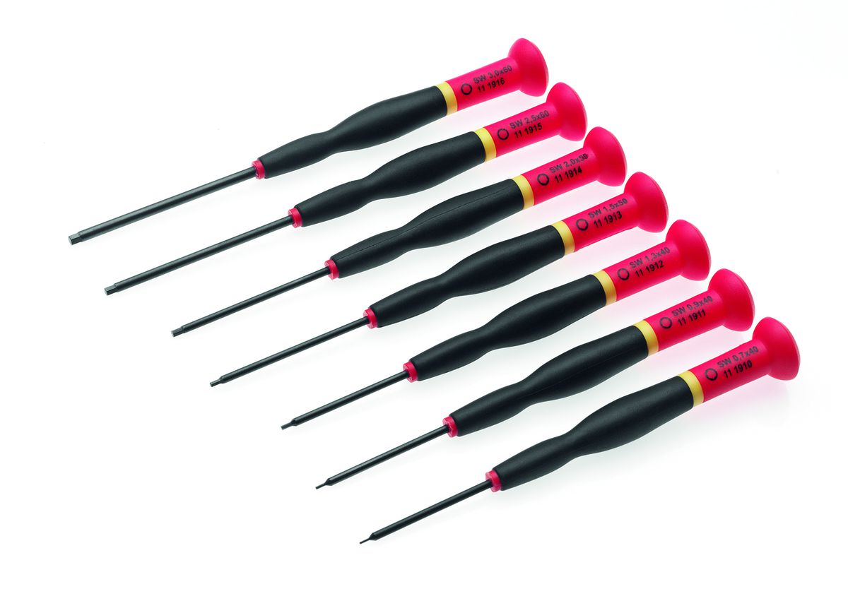 Tournevis électronique 6-KT. Clé à ergots 140mm SW 1.3x40mm