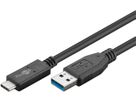 câble de recharge USB-A auf USB-C 1m noir