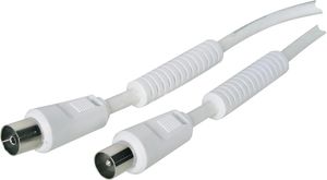 câble de raccordement 90dB 3m blanc noyau de ferrite