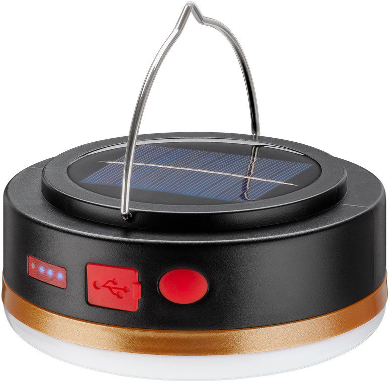 LED-Solar-Campinglampe mit Akku