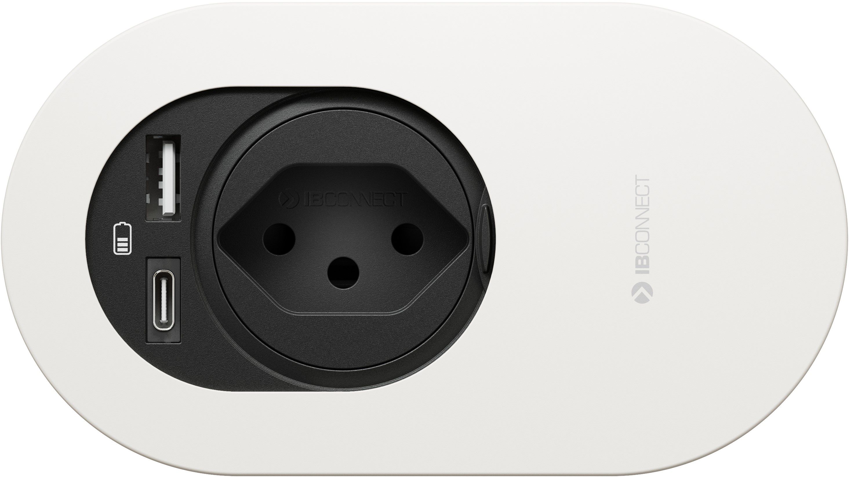 ORBIT bloc multiprise blanc 1x type 13 1x USB-A/C