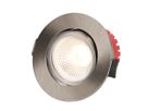 spot encastré à LED SOLV-IP65 Ø68 nickel brossé 3000K 710lm 38°