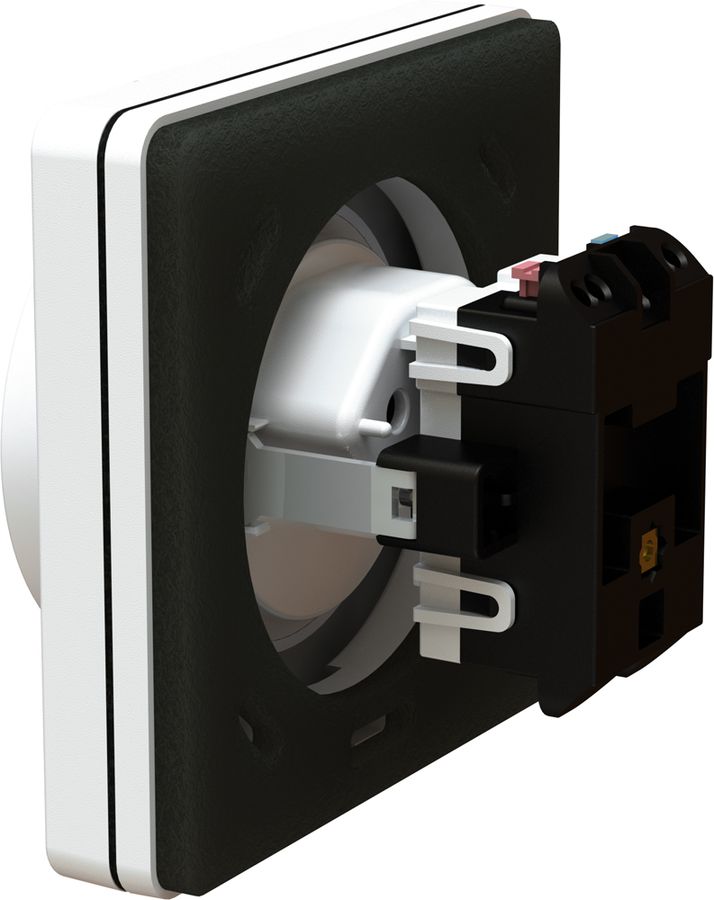 prise 1x type 13 ENC exo IP55 blanc