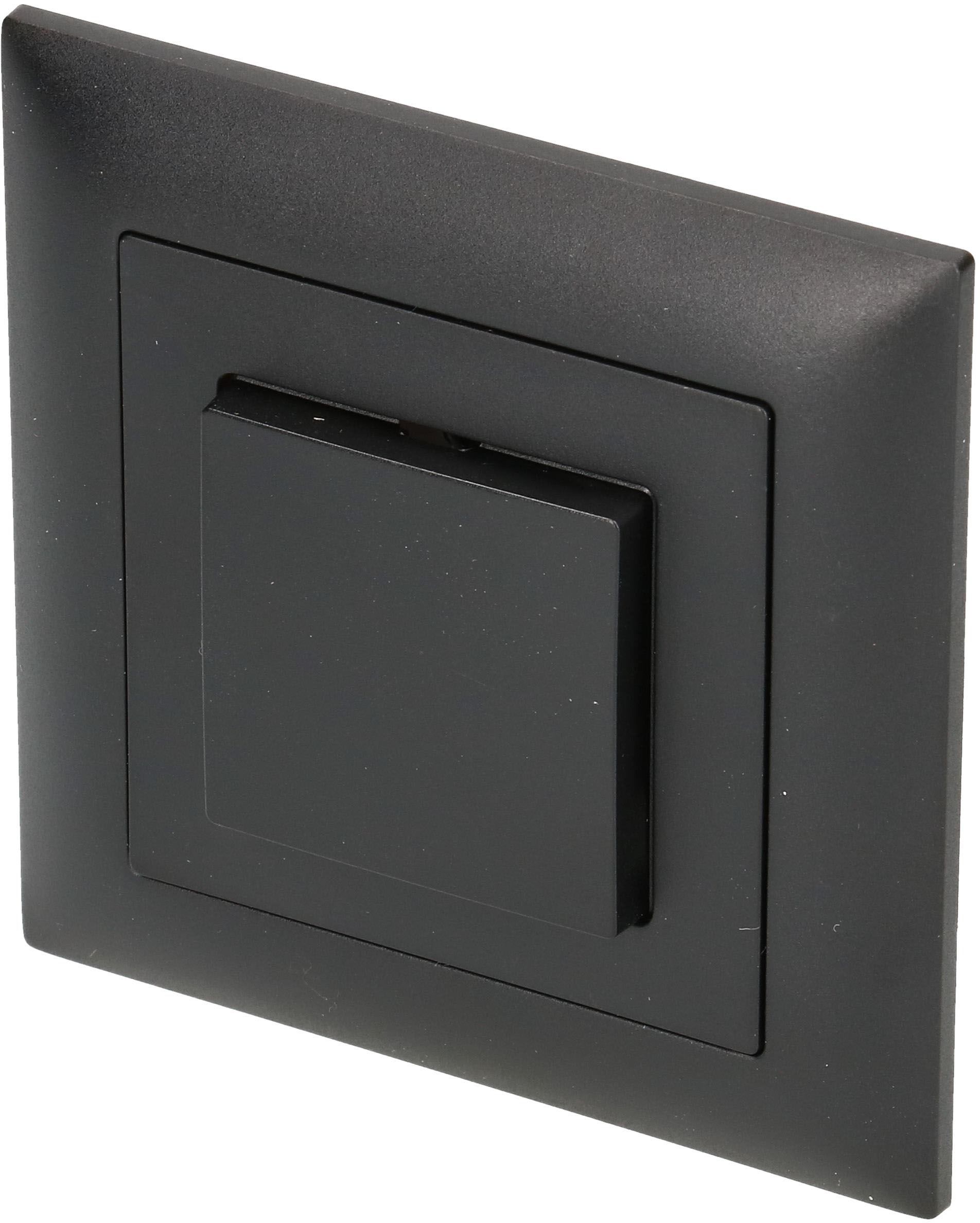 interrupteur à poussoir schéma 6 ENC EdizioDue noir