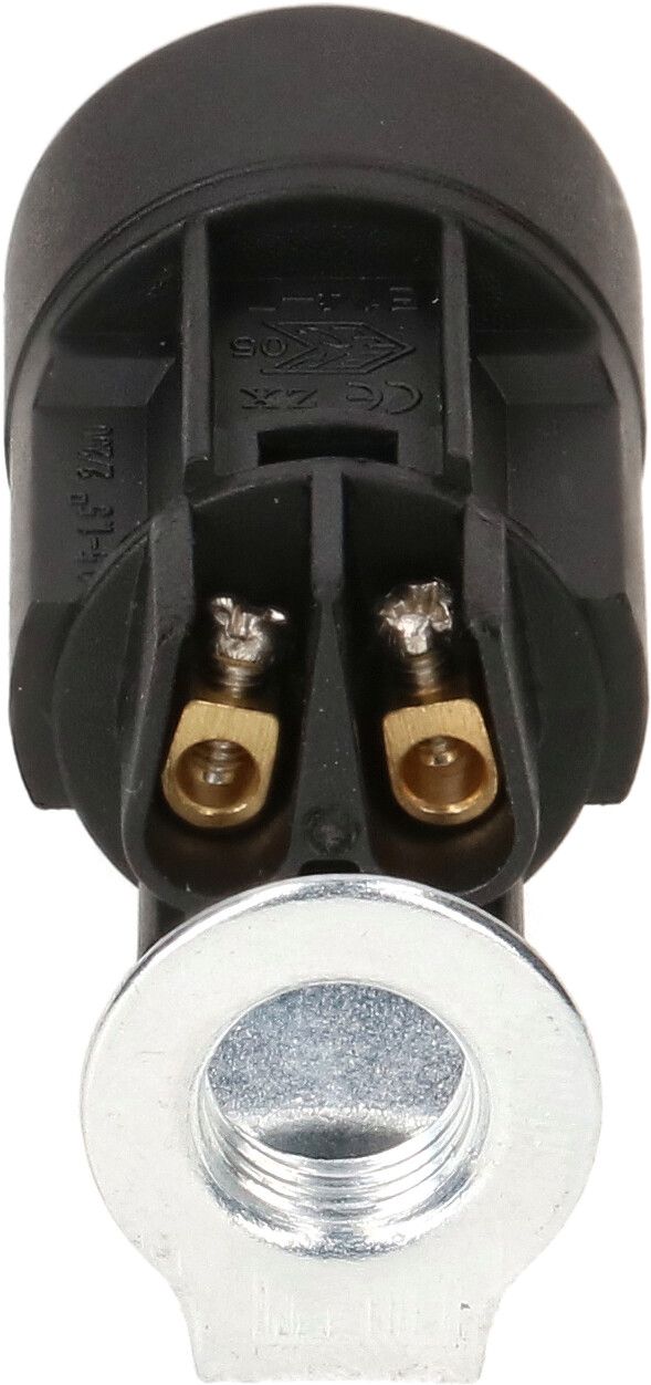 douille E14 bougie M10x1 H=65mm noir
