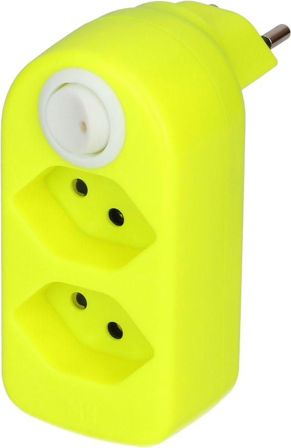 Multi adaptateur ADAPT 2x type 13 jn fluo rota. interr. BS