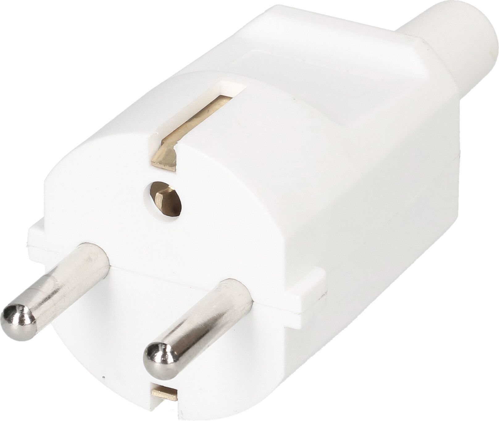 fiche Schuko blanc double système de terre