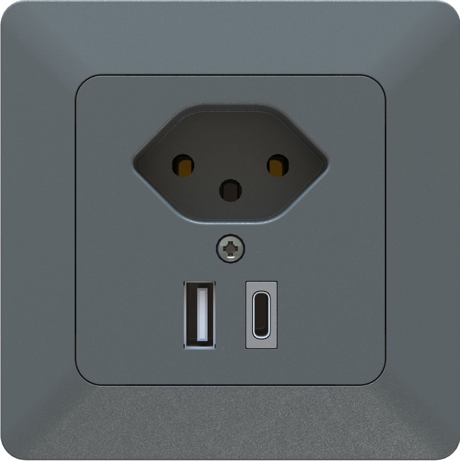 Kleinkombi Typ 13 / USB-A+C 18W UP priamos anthrazit