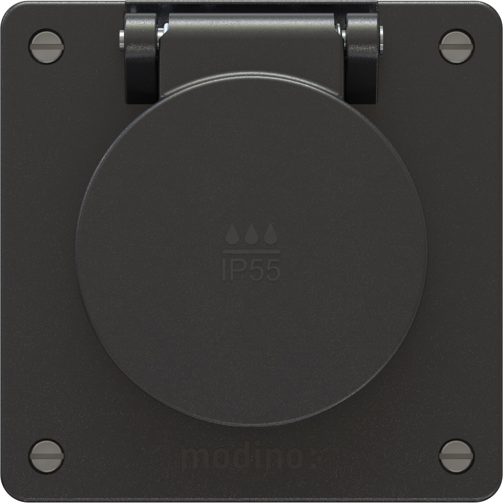 prise 1x type 13 insert avec set frontal exo IP55 noir