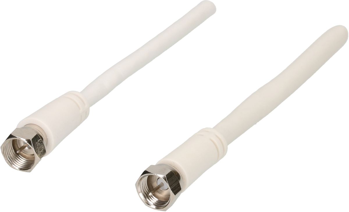 câble de raccordement SAT 75dB 3m blanc