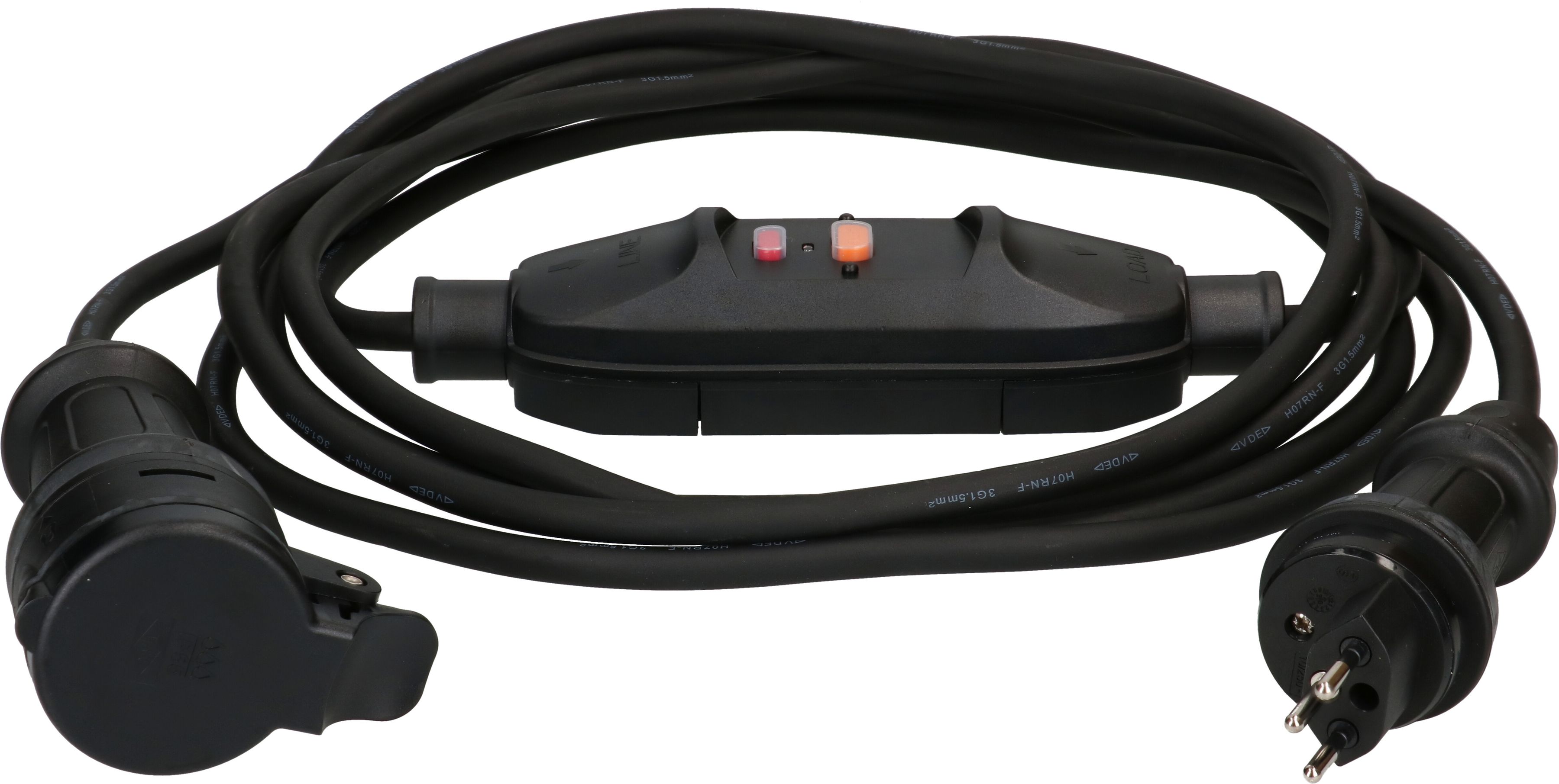 rallonge type 13 + FI interr. intermédiaire de protection 5m IP55