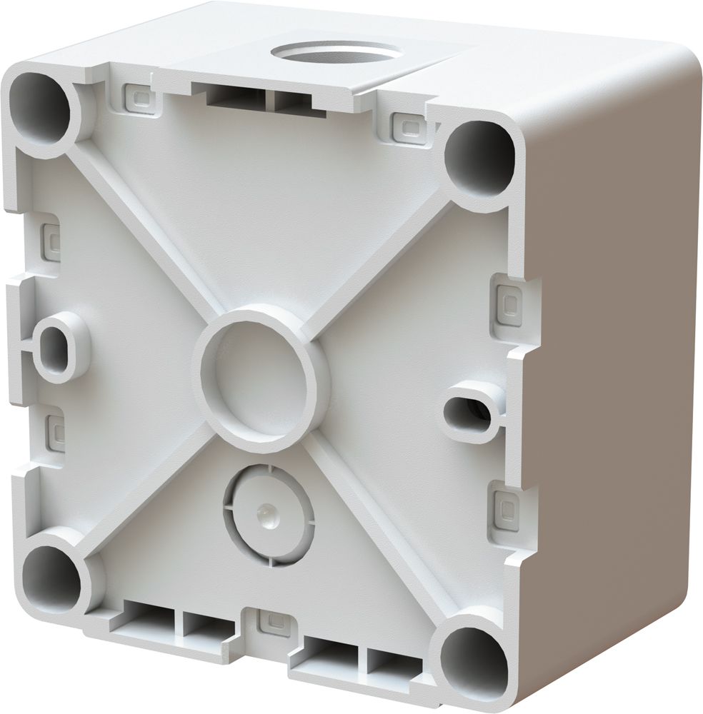 boîtier ta.1x1 AP exo IP55 blanc