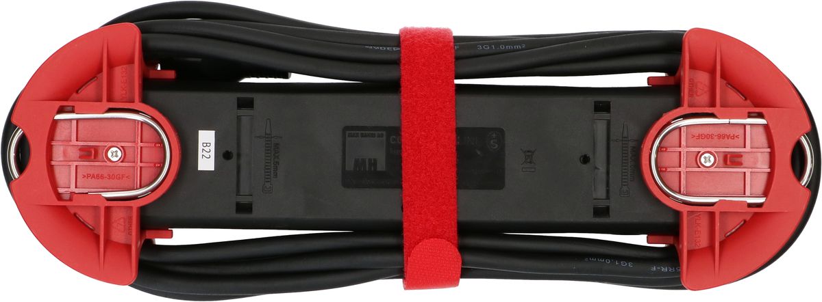 multiprise Construct Line IP20 4x type 13 rouge/noir 5m