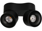 LED plafonnier DOUBLE SHINE noir 3000K 2200lm 2x 36°