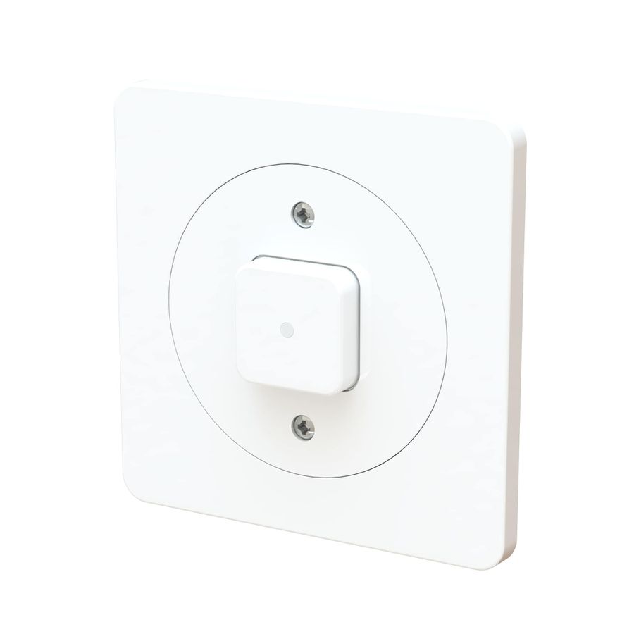 bouton-poussoir NO/NF illuminé ENC maxONE blanc