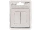 bouton-poussoir à bascule double 2x stores ENC priamos blanc
