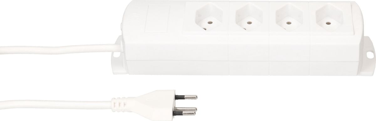 multiprise Prime Line 4x type 13 blanc 5m