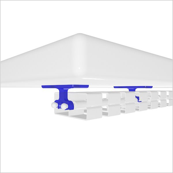 fixation à la table Easy-Desk 3G argent RAL 9006