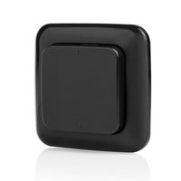 Interrupteur mural sans fil AP 1 canal noir IP44