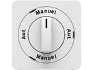 Dreh-/Schlüsselschalter Aut.-Manuel-Aut.-Man. Frontpl. priamos ws