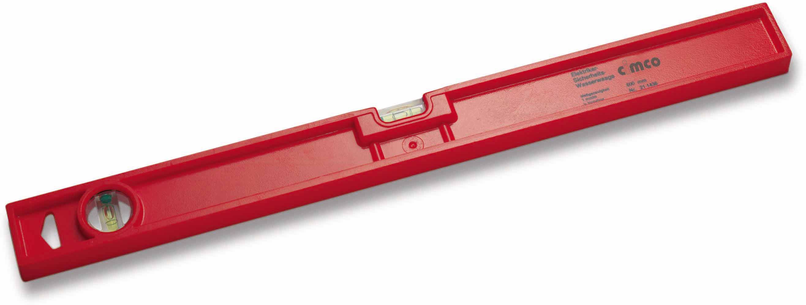 Niveau à bulle de sécurité pour électricien 400mm Lxl 24x52mm