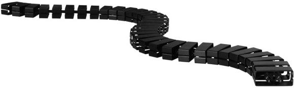 serpentine de câble Cube 1.00m noir RAL9005