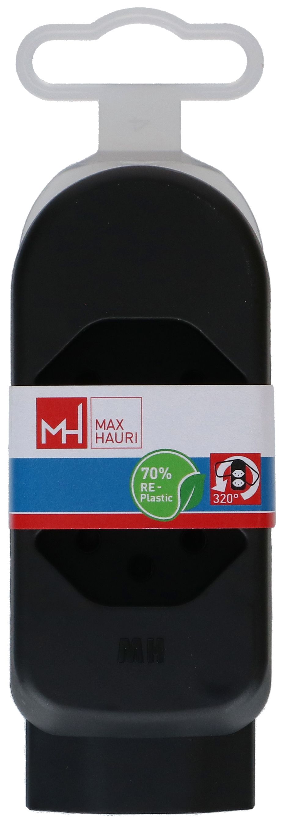 multi adaptateur ADAPT 2+1x type 13 noir rotatif Green+Fair