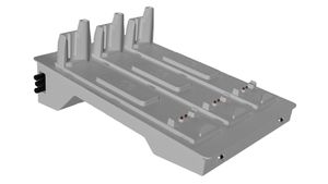 LIBERTY Charger Base pour 3 batteries métal blanc